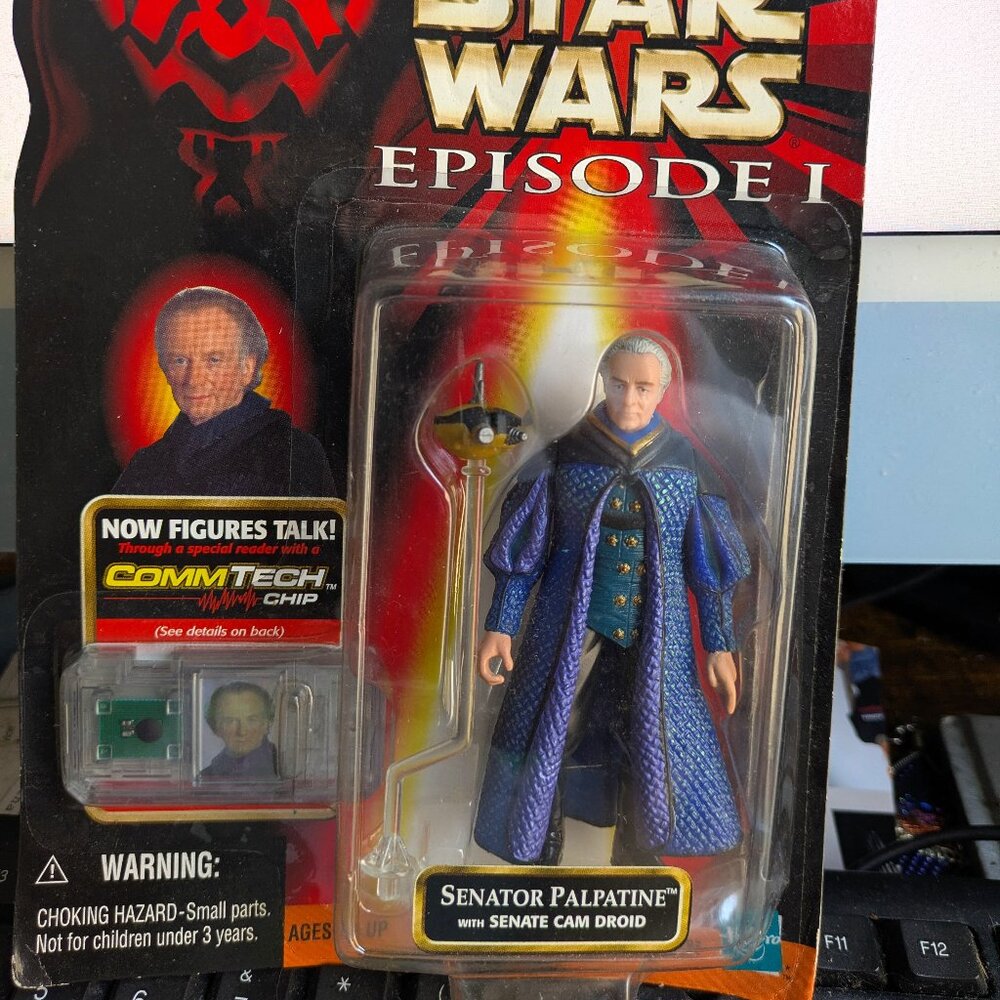 Star Wars Episode 1 Senator Palpatine Figure 1998 Collection 2 Comm Tech Chip